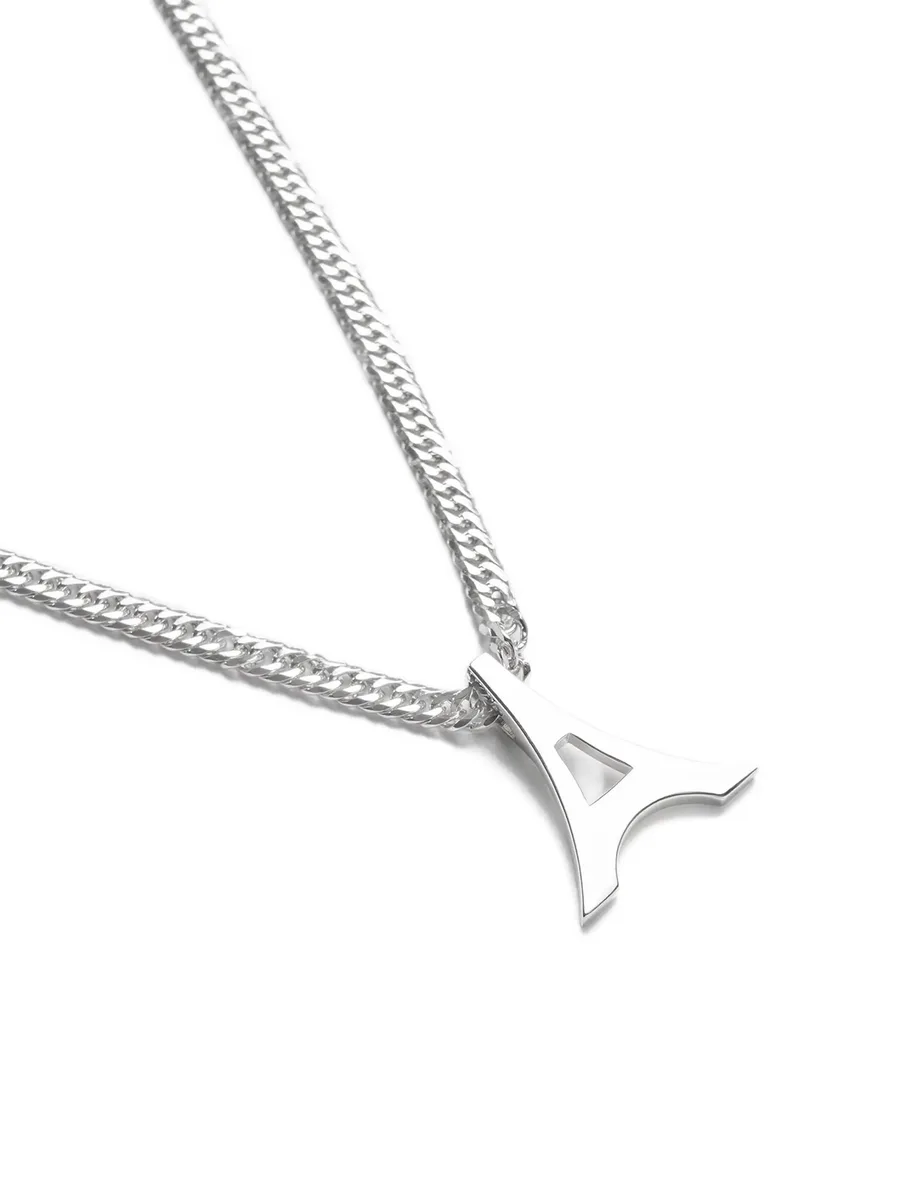 серебряное колье с подвеской 7
