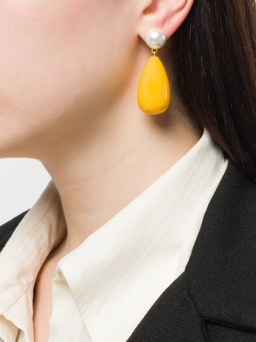 серьги с каплевидной подвеской 4