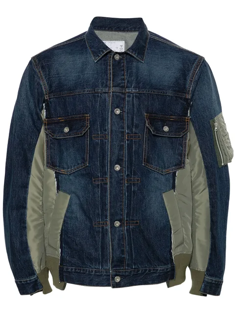 patchwork denim jacket