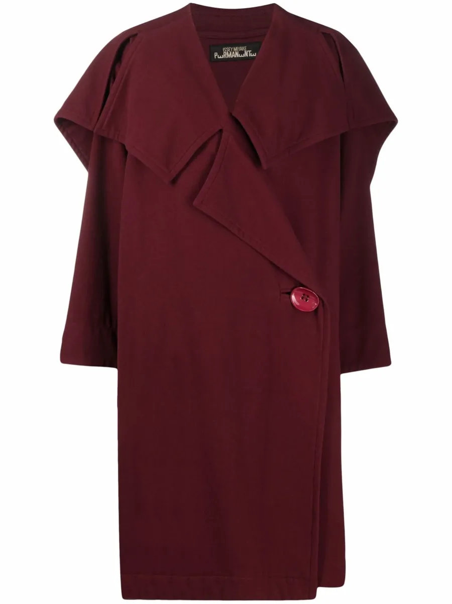 1980s oversized pleated coat 1