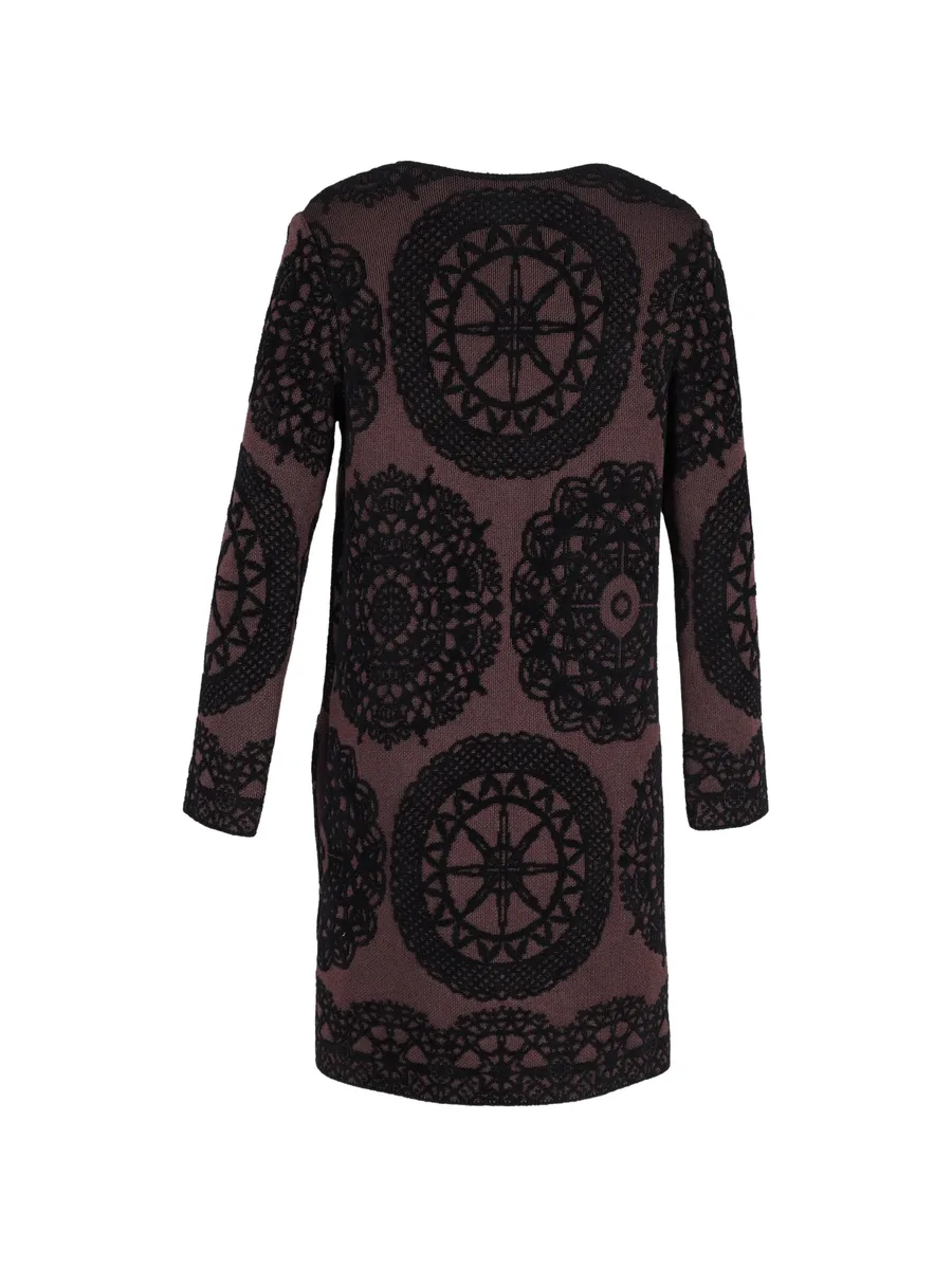 patterned knit coat 3