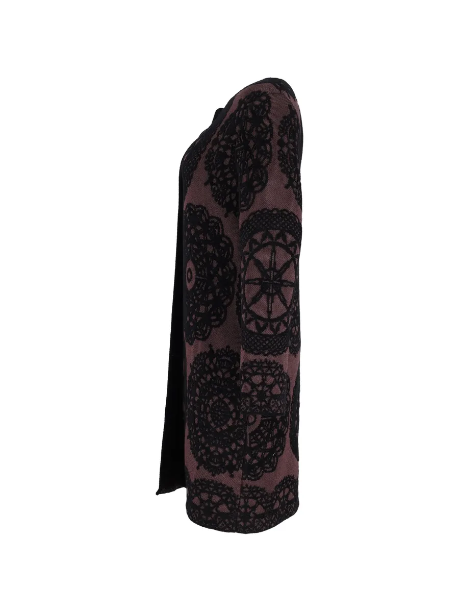 patterned knit coat 5