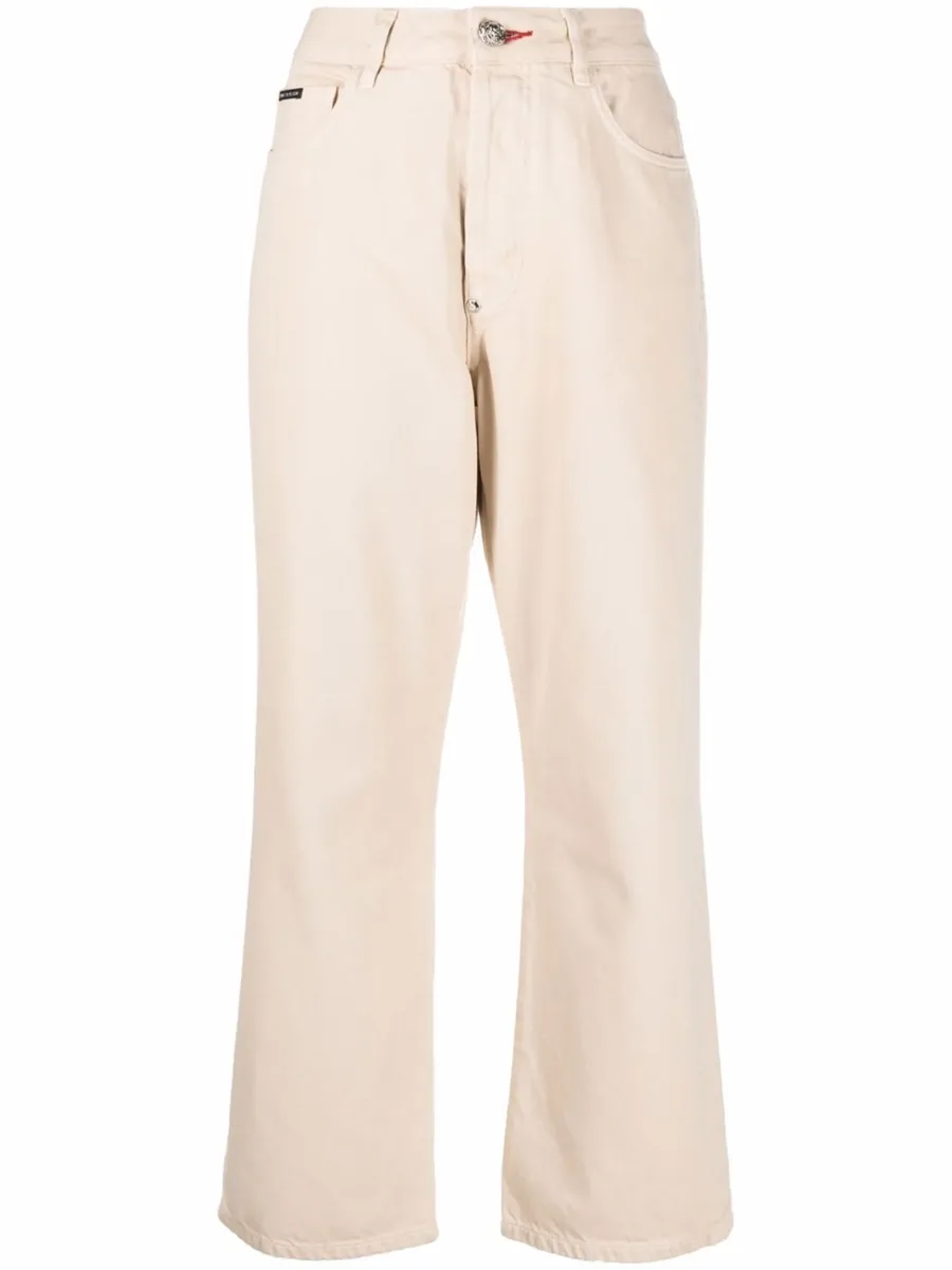 Iconic Plein loose-cut trousers 1