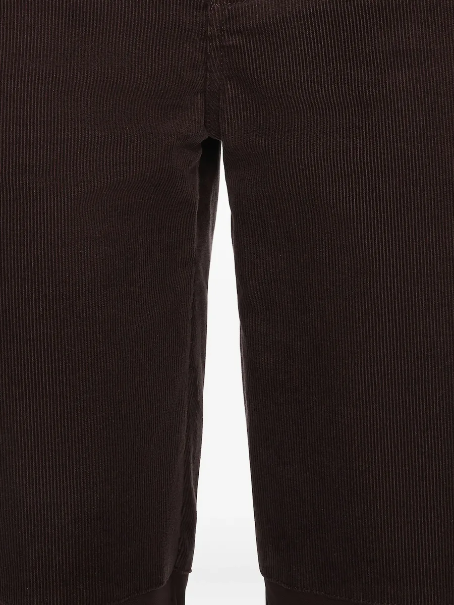 taped corduroy jersey trousers 8