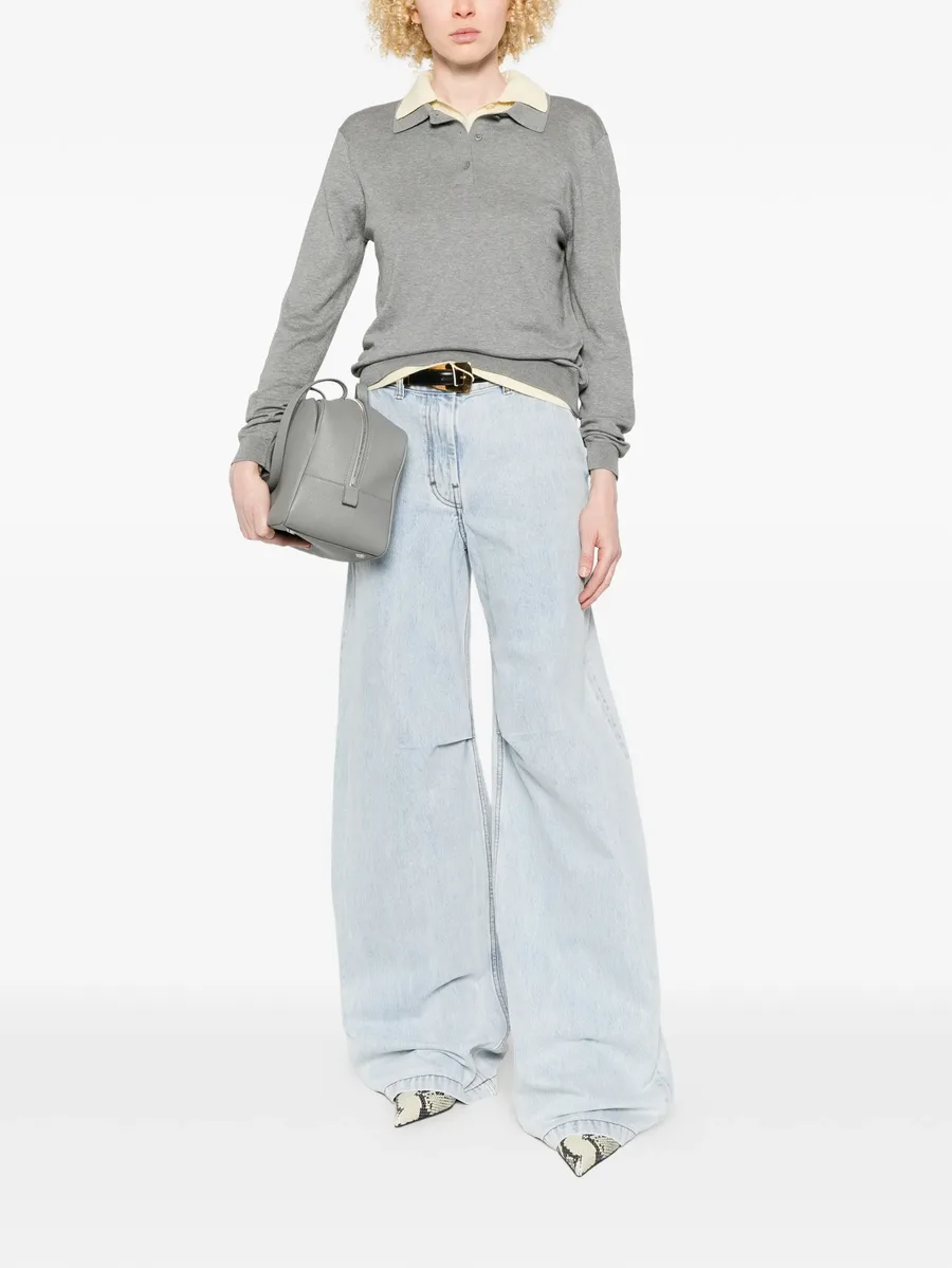 blue wide leg jeans 3