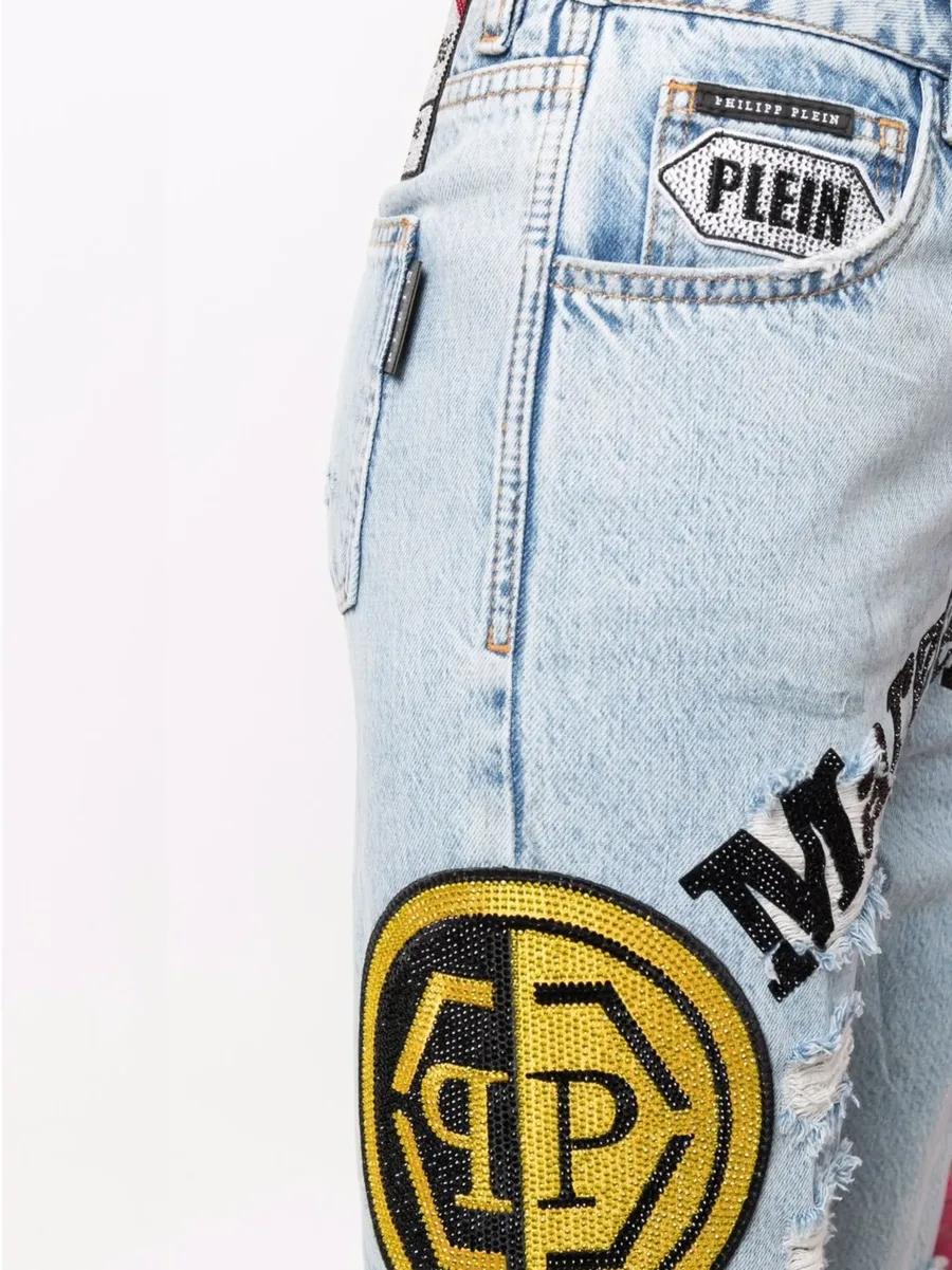 patchwork boyfriend jeans 9