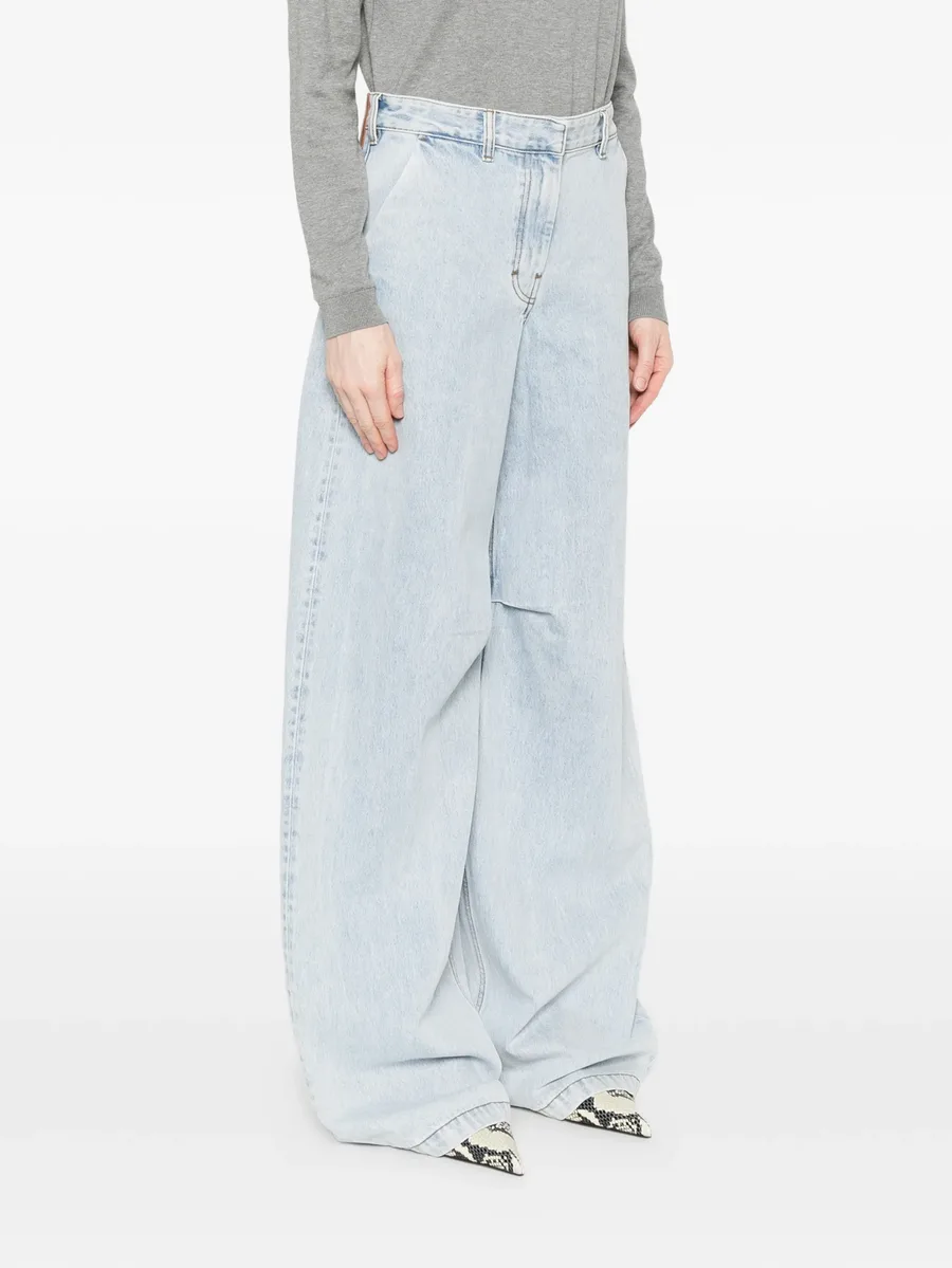 blue wide leg jeans 6
