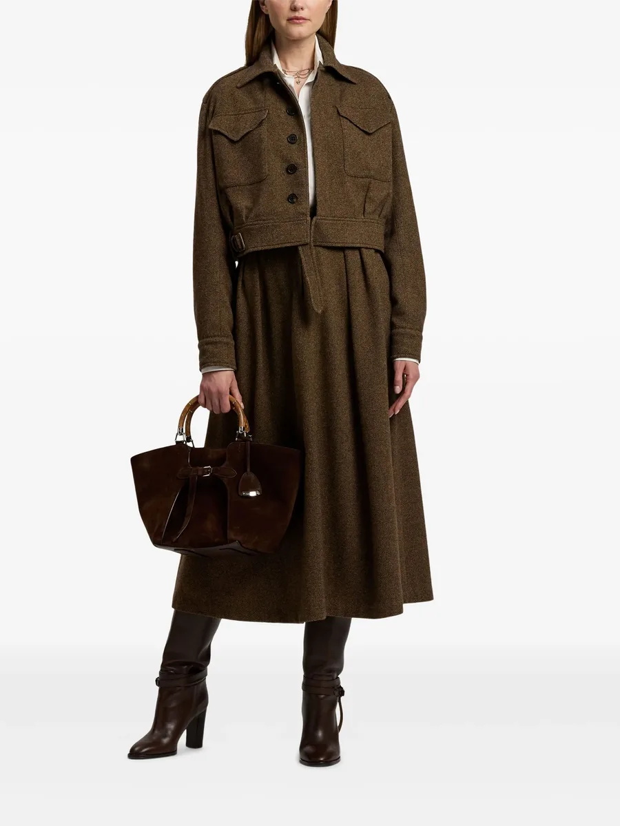 belted flap-pocket jacket 3