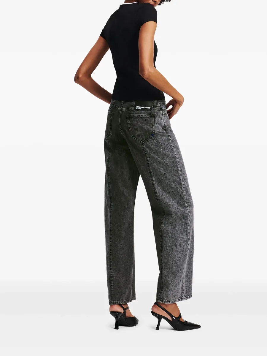 relaxed blocked jeans 7