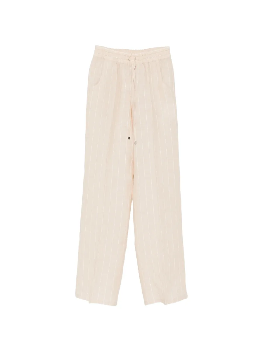 drawstring striped trousers 1