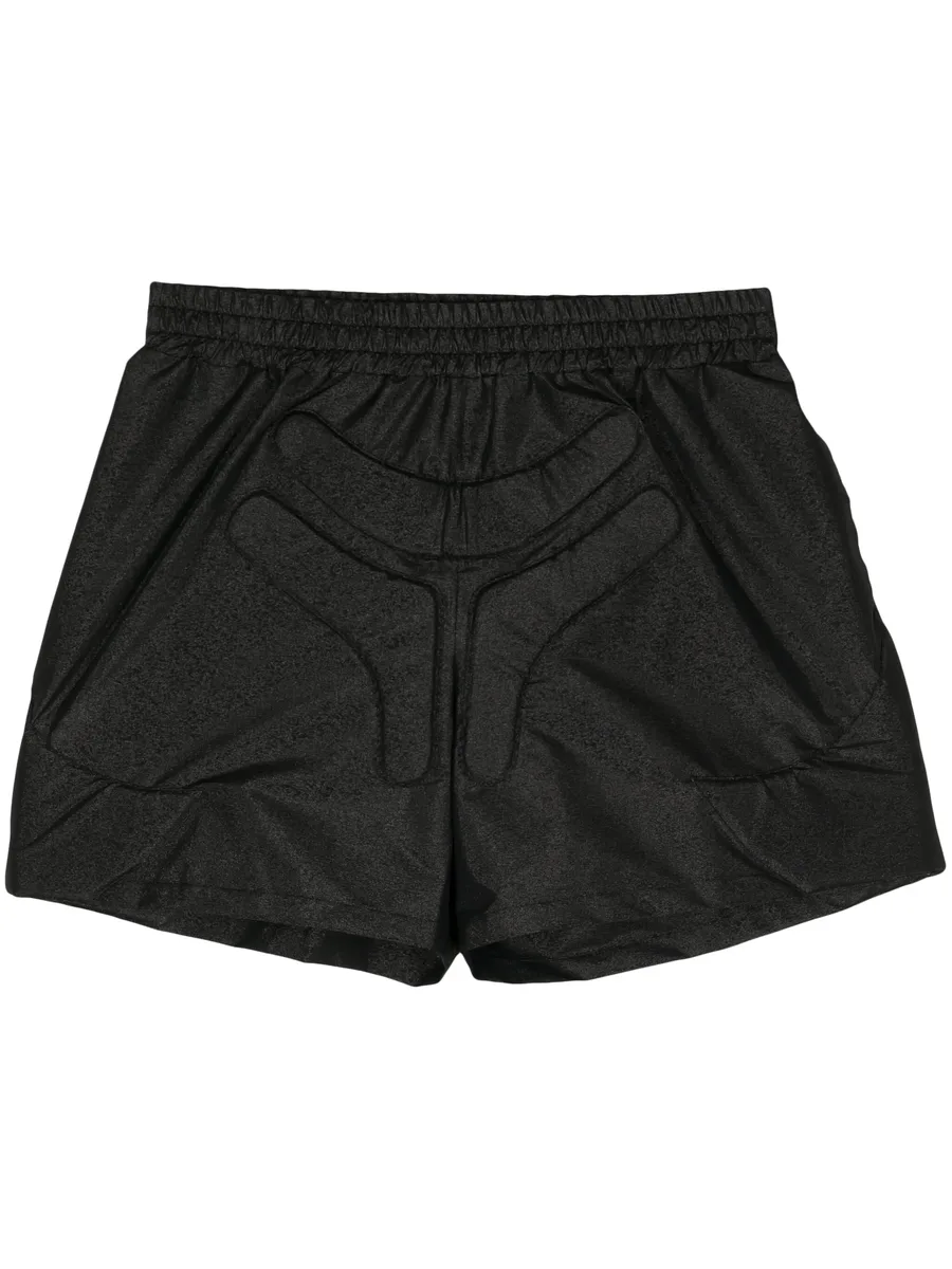 Space logo-embossed track shorts 2