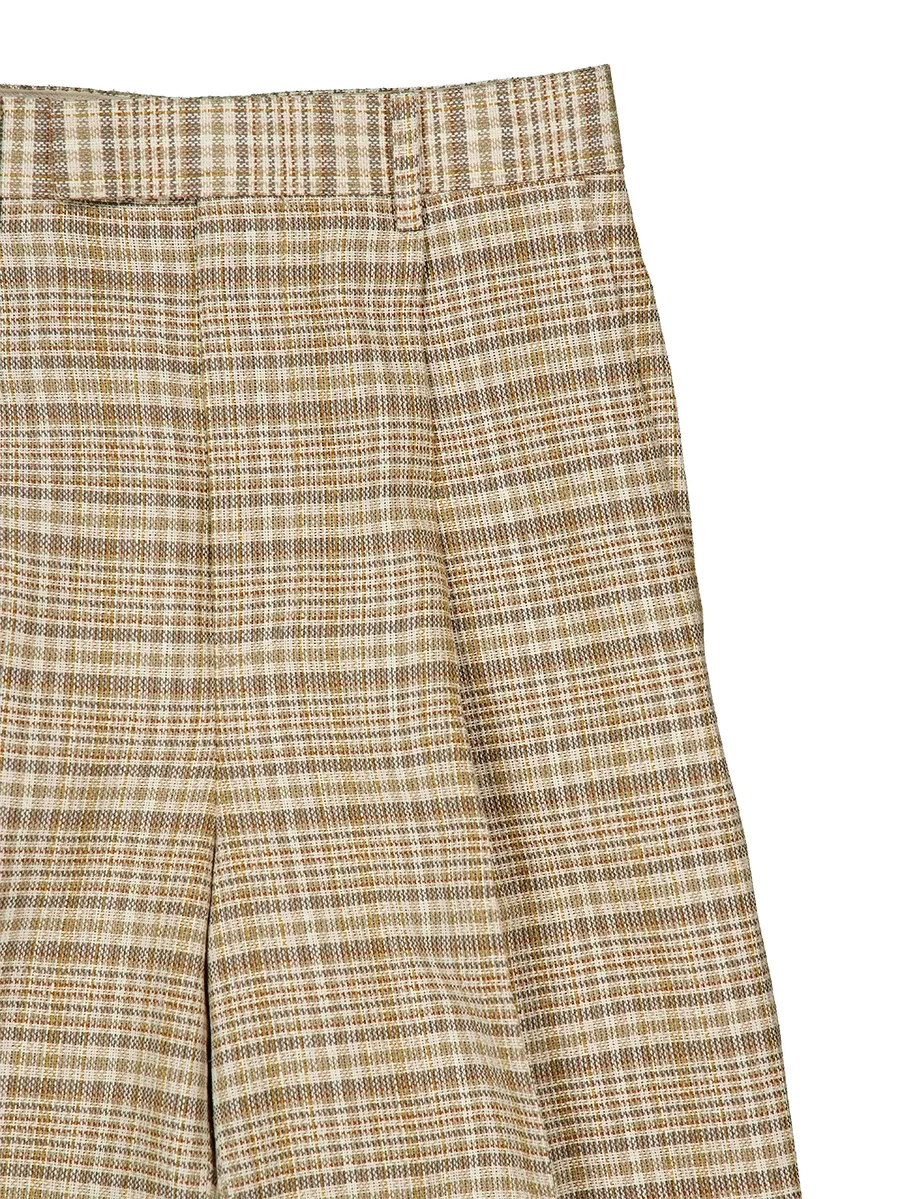 check-pattern trousers 6