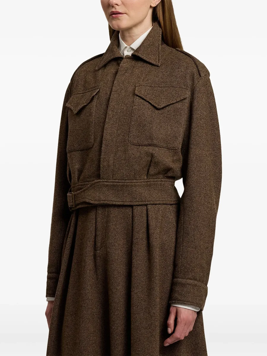 belted flap-pocket jacket 7