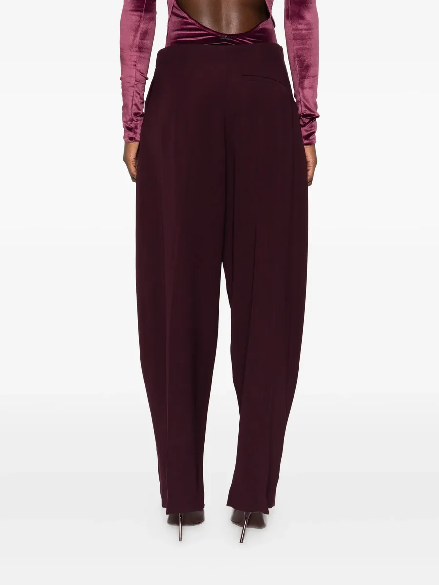 pleated split-hem trousers 7