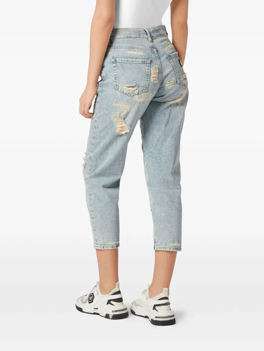 ripped cropped jeans 7