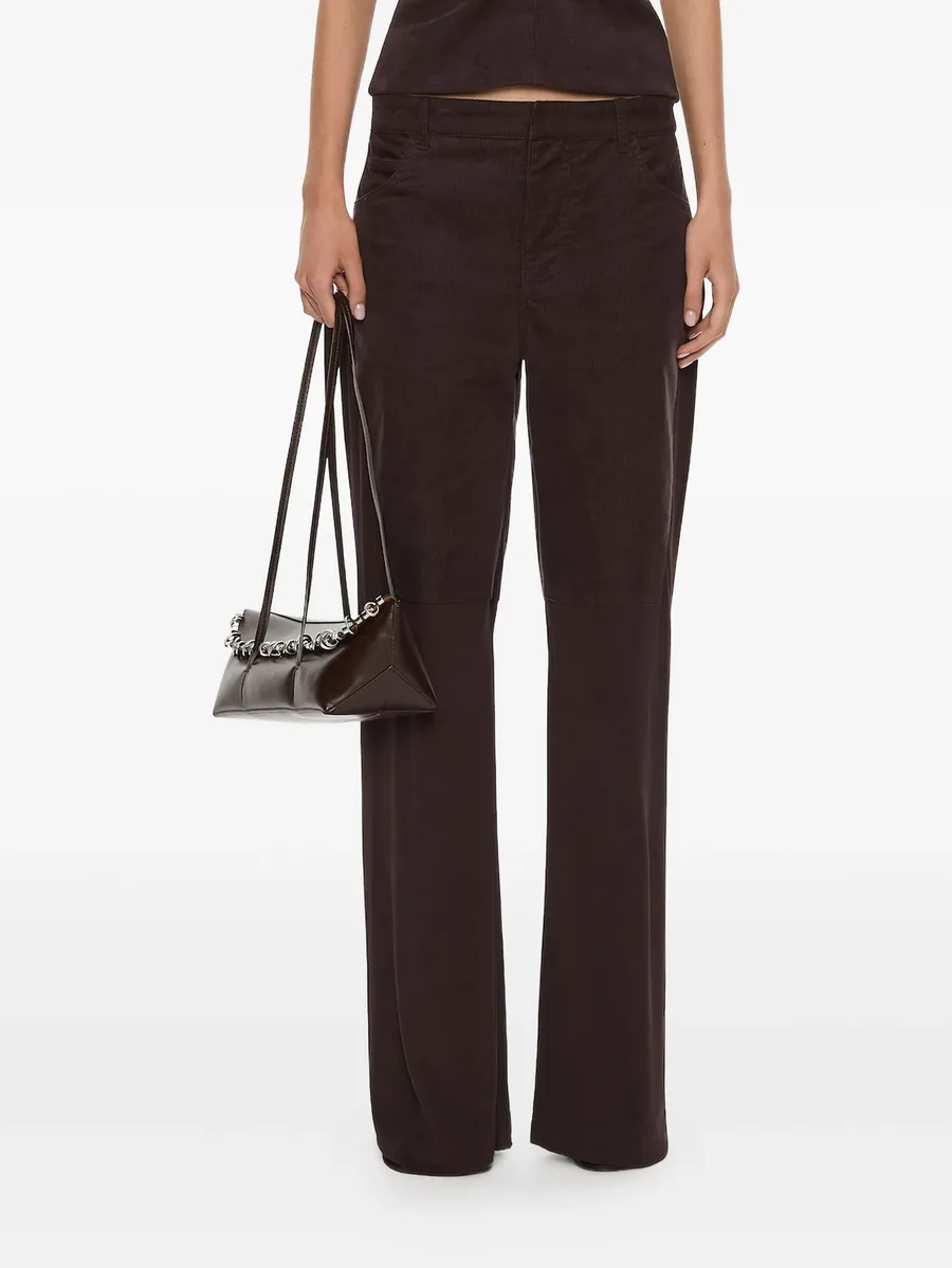 taped corduroy jersey trousers 2