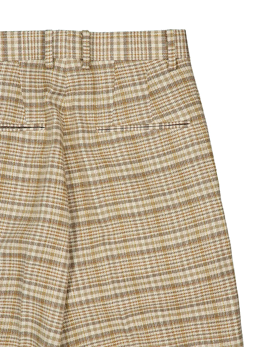 check-pattern trousers 7