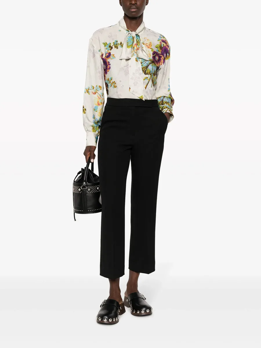 cropped wool tailored trousers 3
