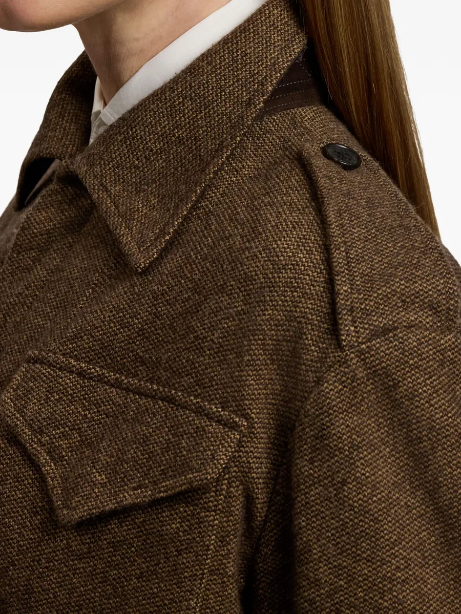 belted flap-pocket jacket 10