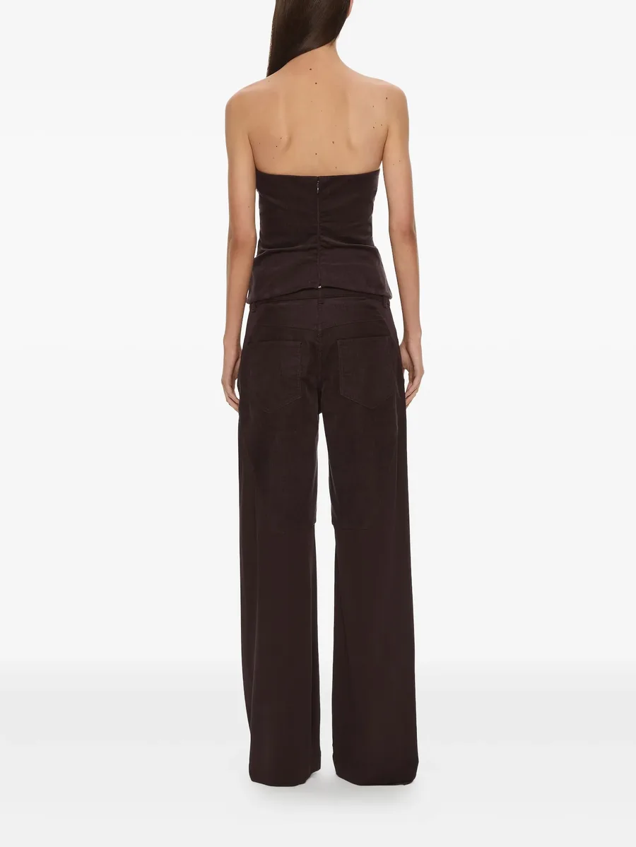 taped corduroy jersey trousers 5