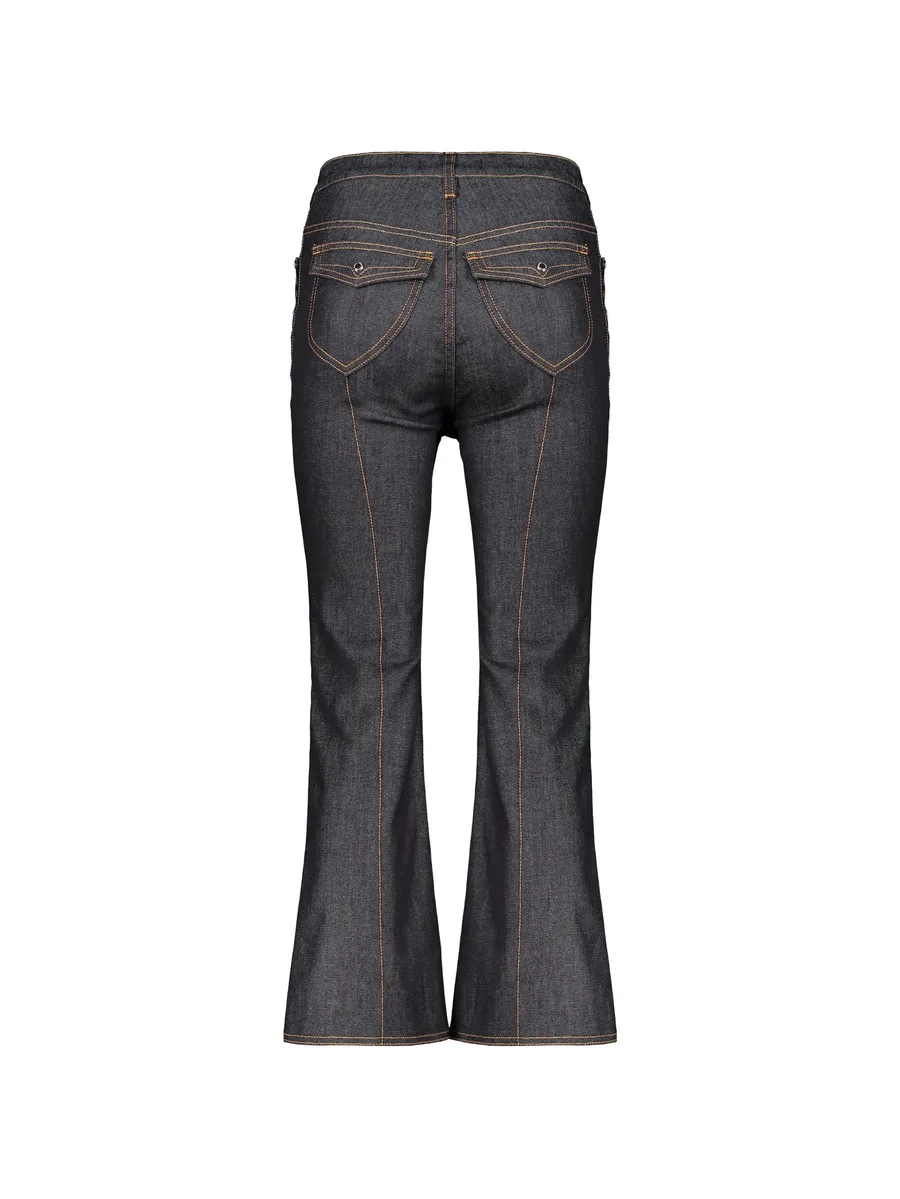 belt-loops flared jeans 3