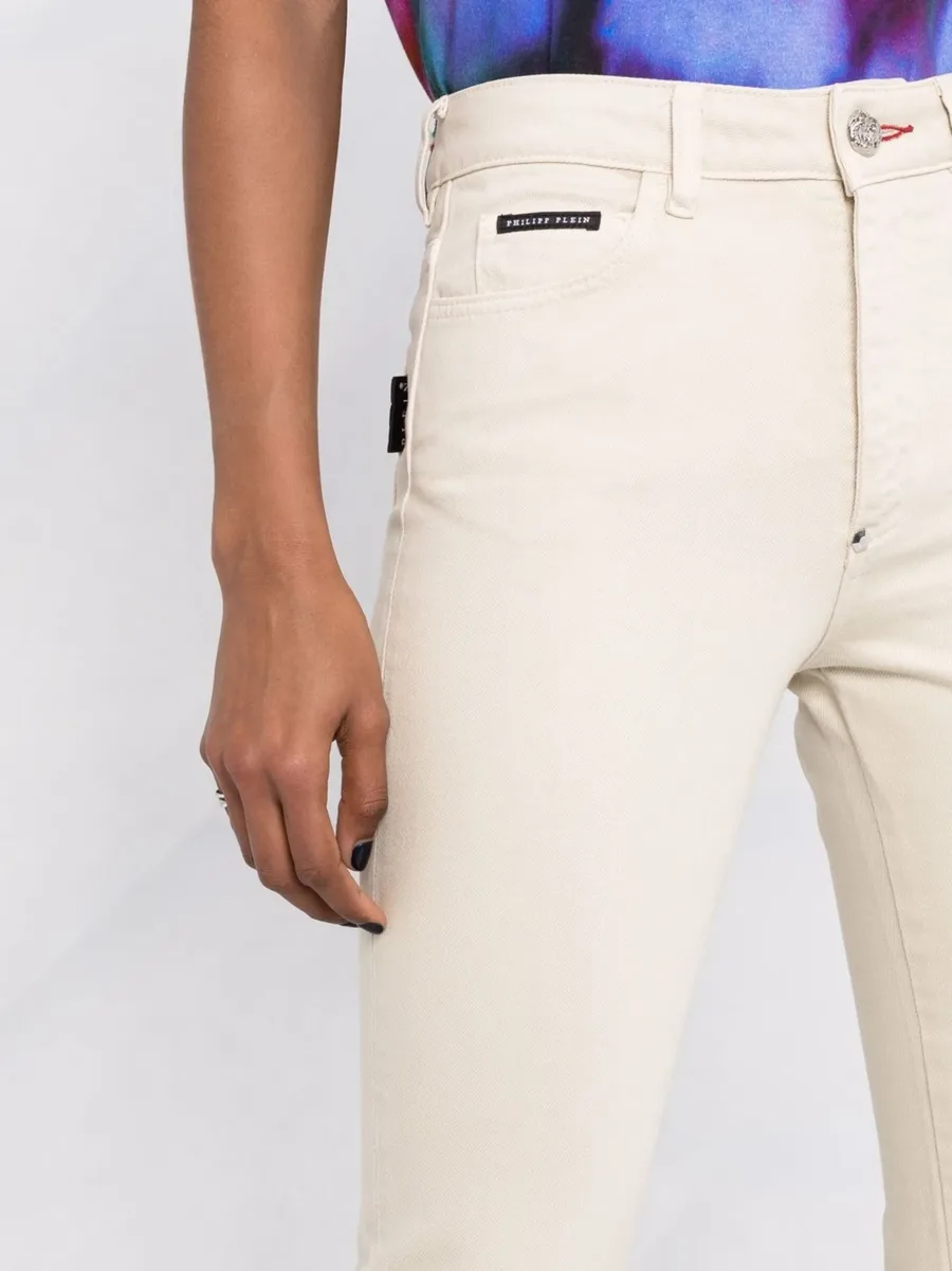 high-waisted flared jeans 9