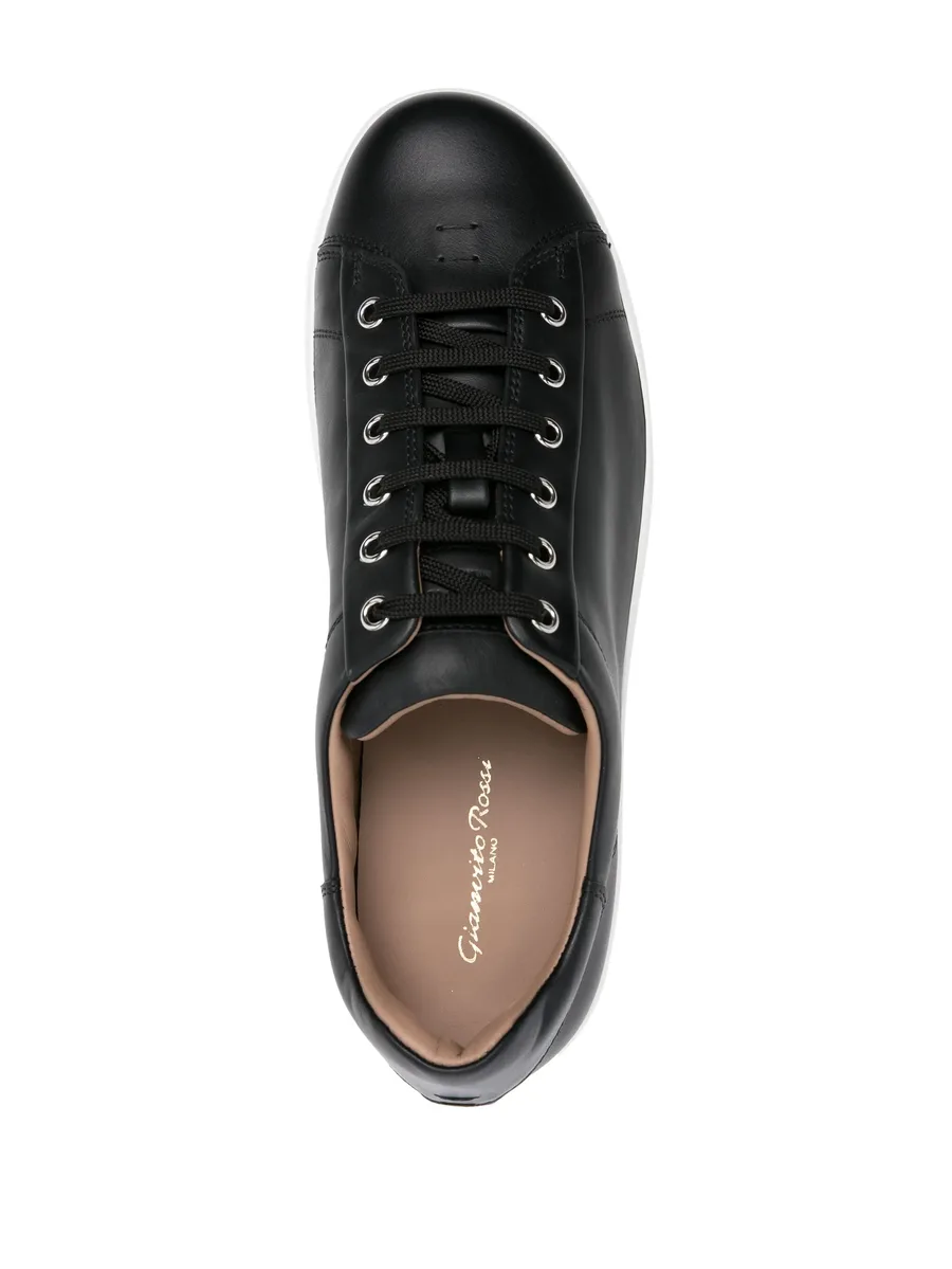 leather tonal sneakers 7