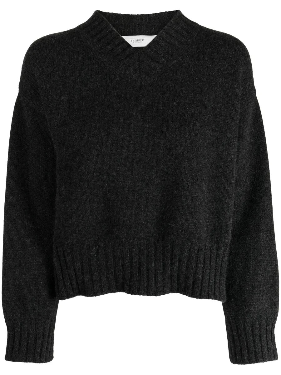 V-neck cashmere jumper 1