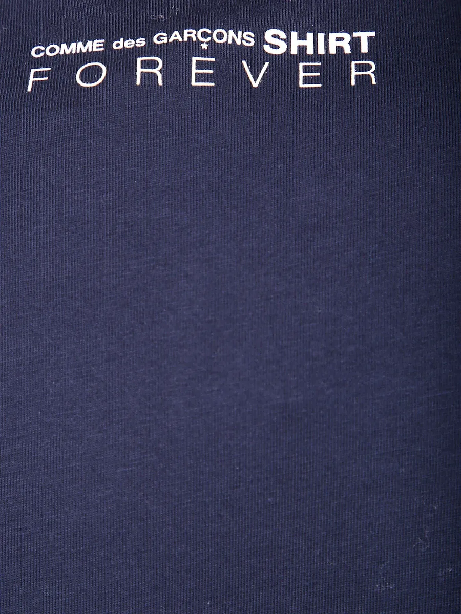 back-logo cotton T-shirt 6