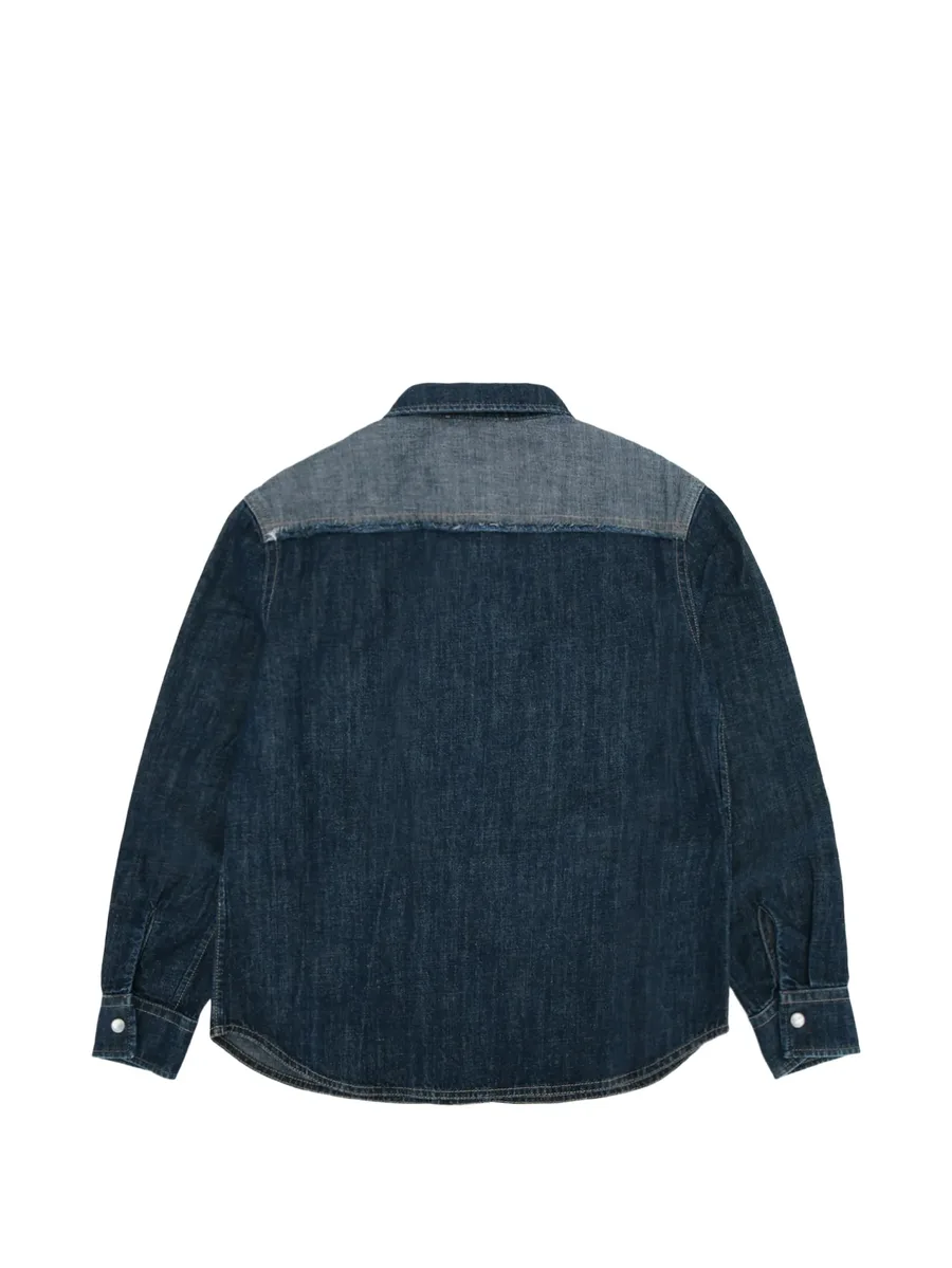 Journey panelled denim shirt 2