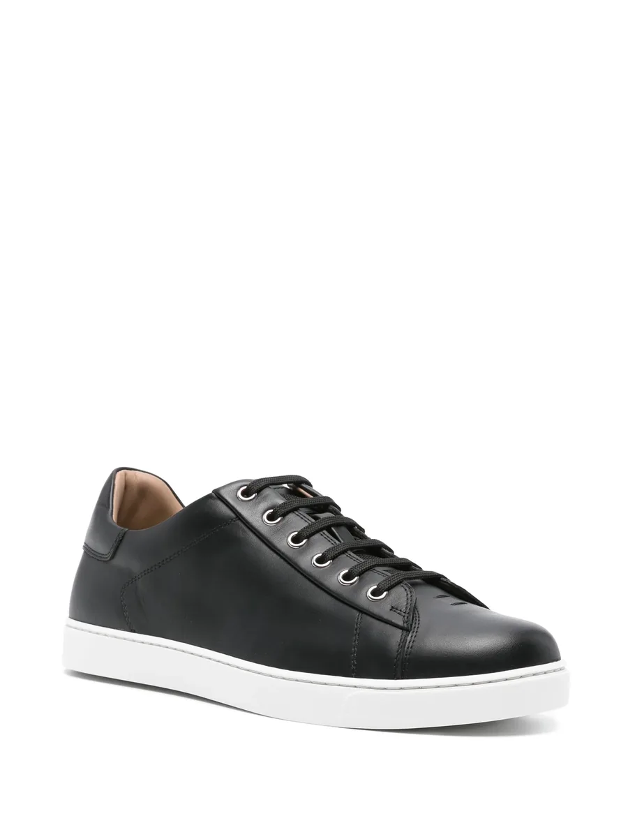 leather tonal sneakers 3