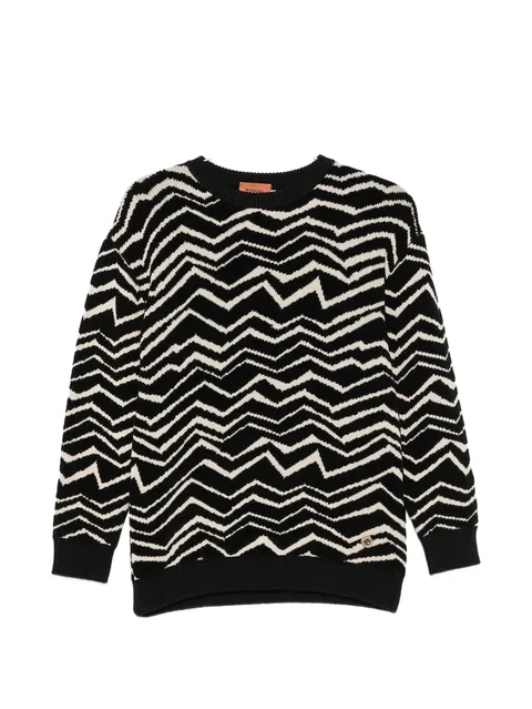 zigzag knit sweater
