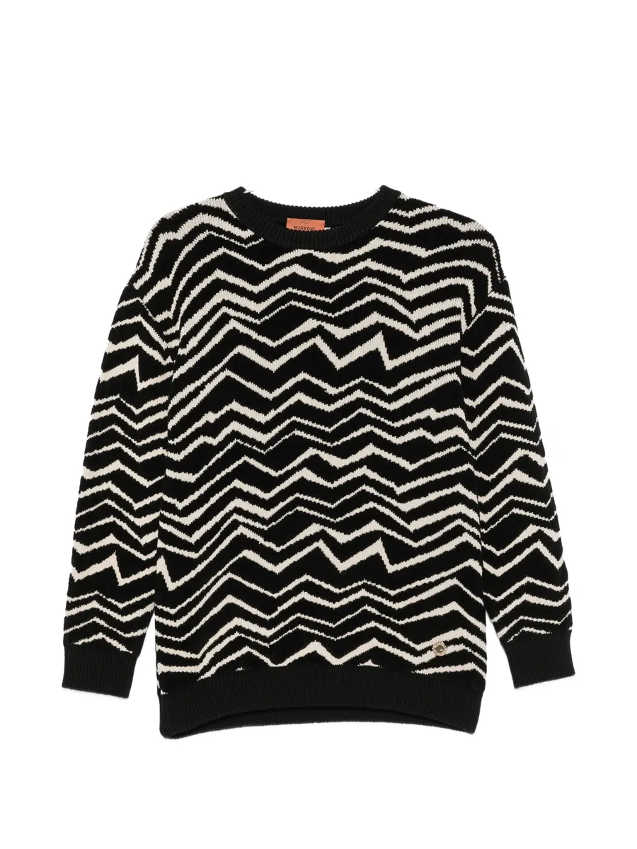 zigzag knit sweater 1