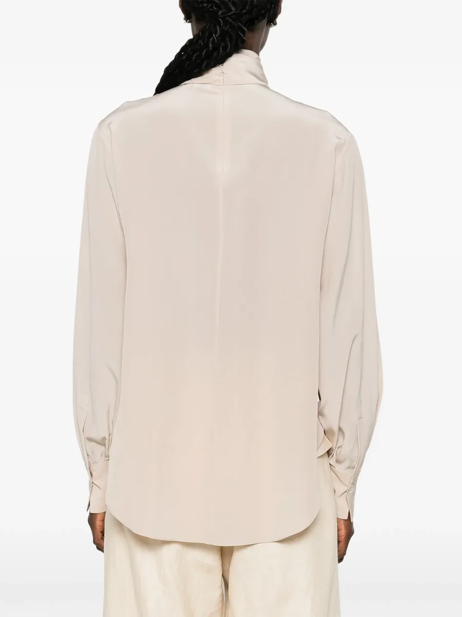 Monili-embellished high-neck blouse 8