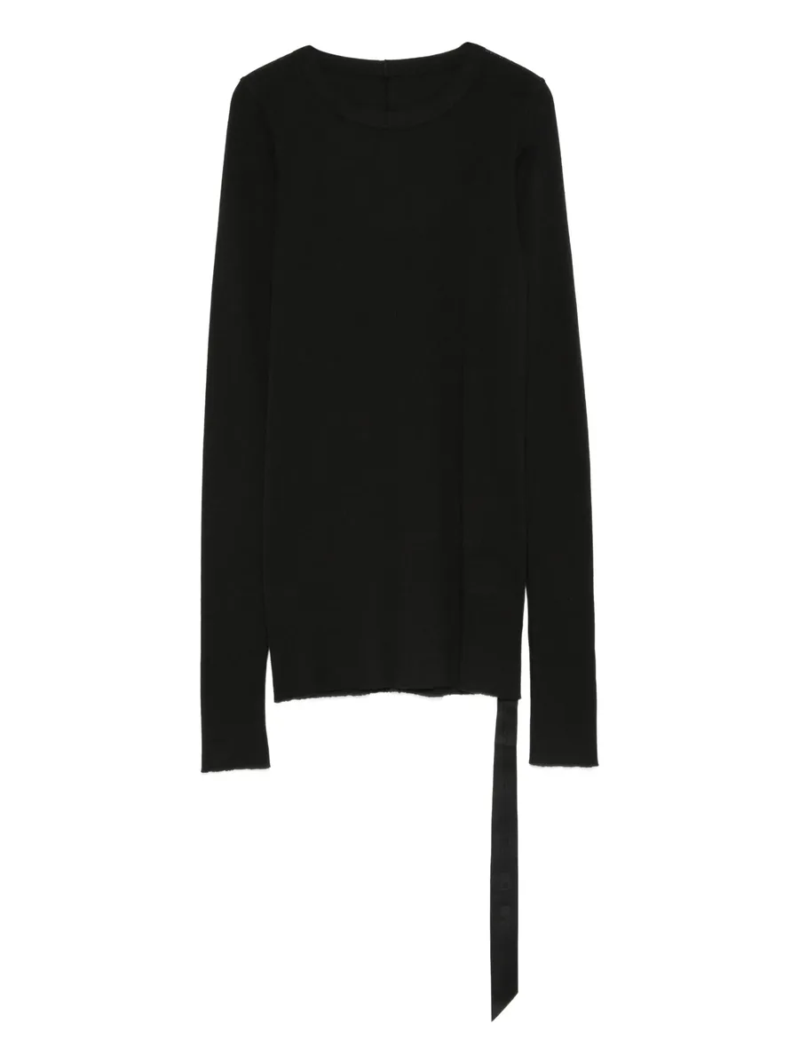 long-sleeve tie-detail top 1