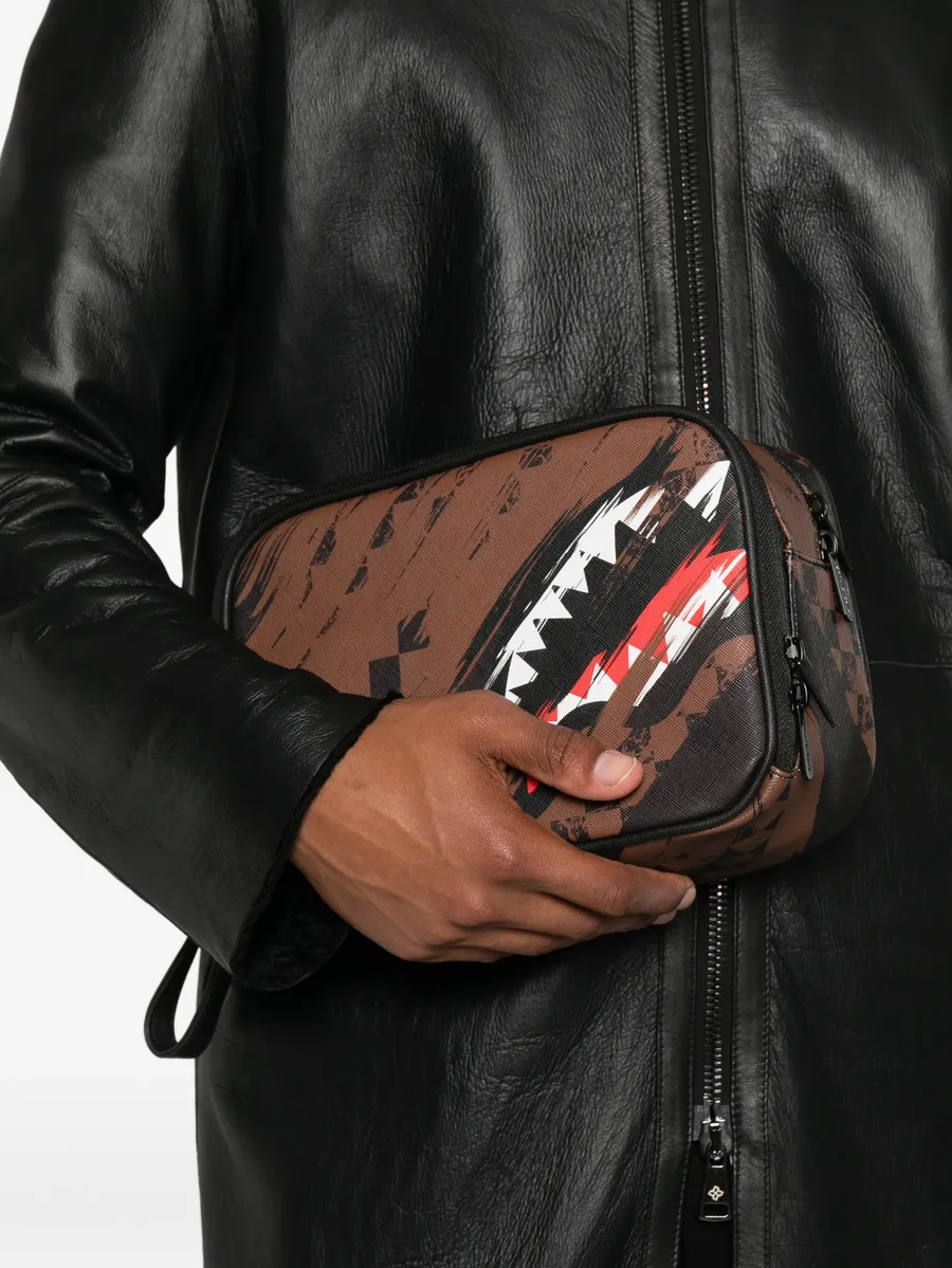 Shark Mouth checkered clutch bag 4