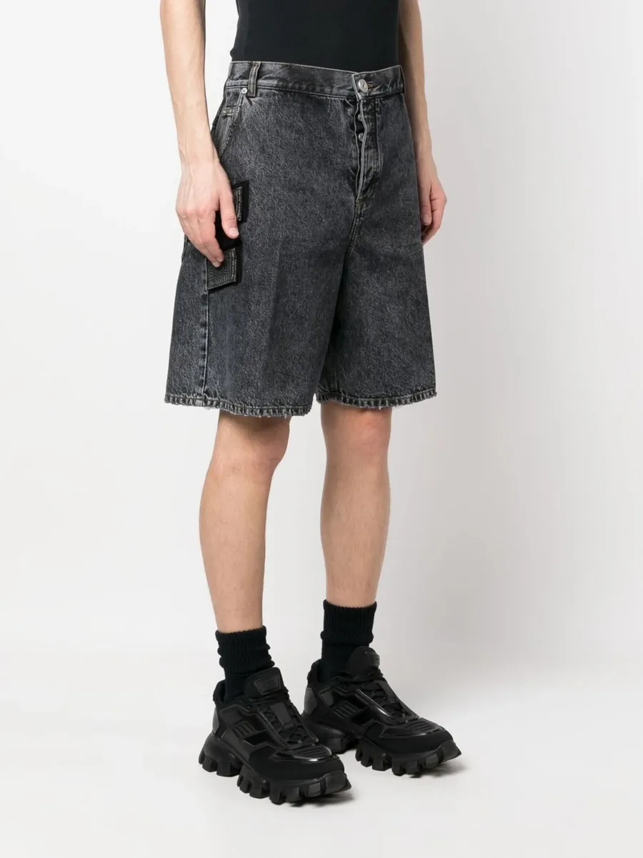 acid-wash denim shorts 6