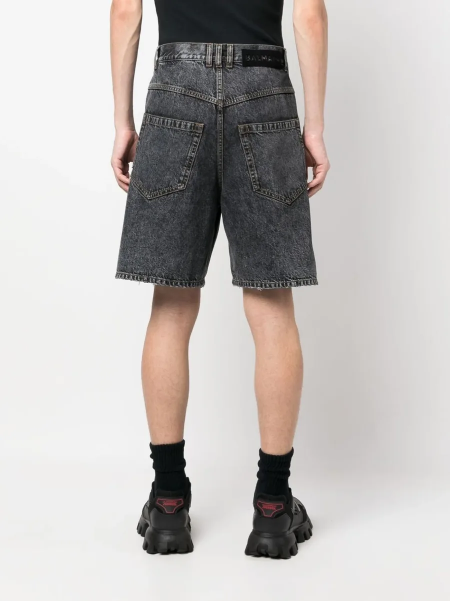 acid-wash denim shorts 7