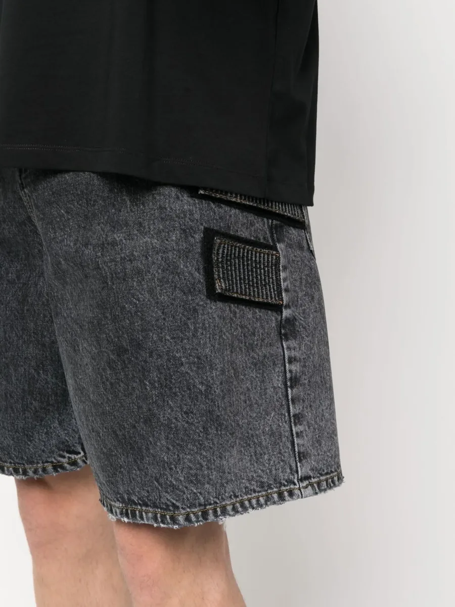 acid-wash denim shorts 10