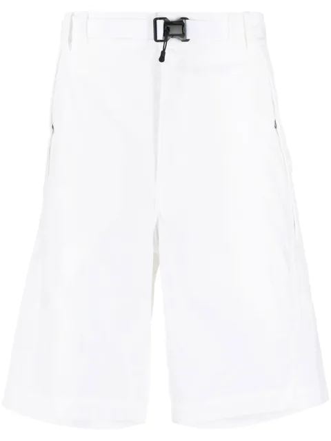 logo-print belted-waist shorts