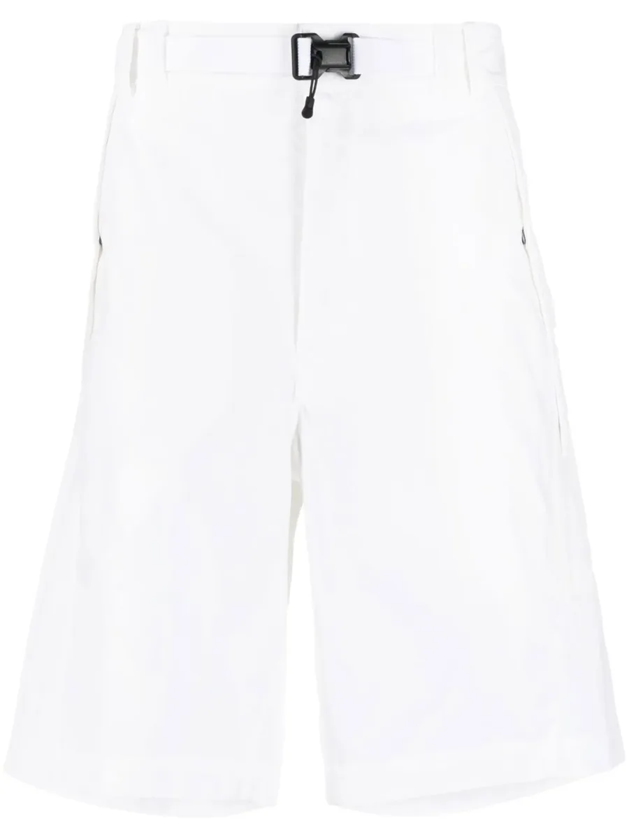 logo-print belted-waist shorts 2