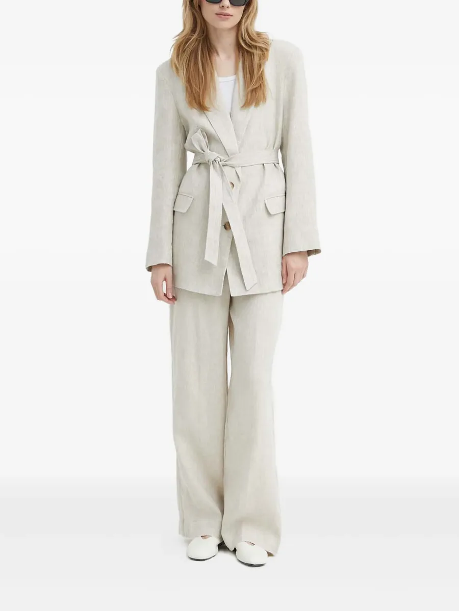 belted linen blazer 3