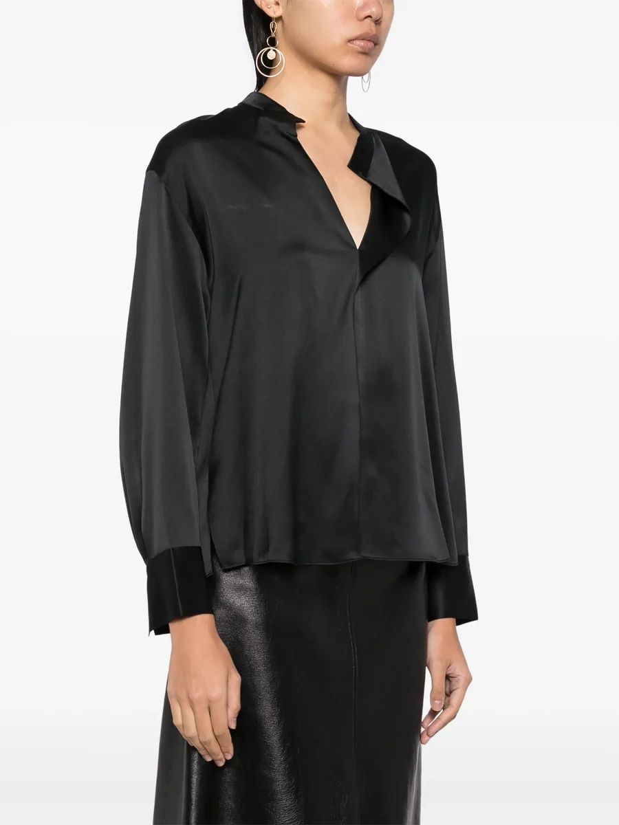 draped silk blouse 5