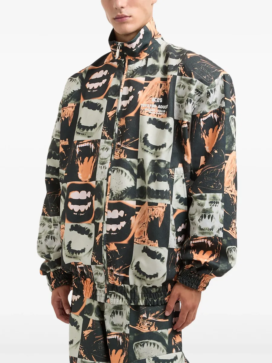 Lips print oversized jacket 7