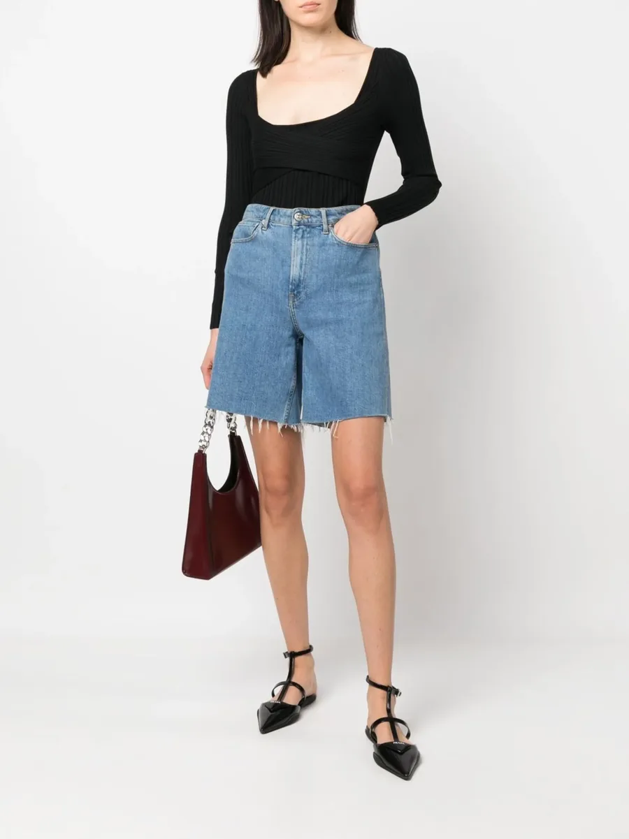 wrap-design ribbed top 3