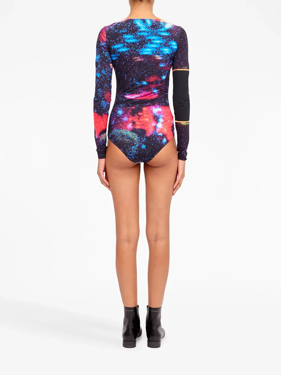 graphic-print long-sleeve bodysuit 7