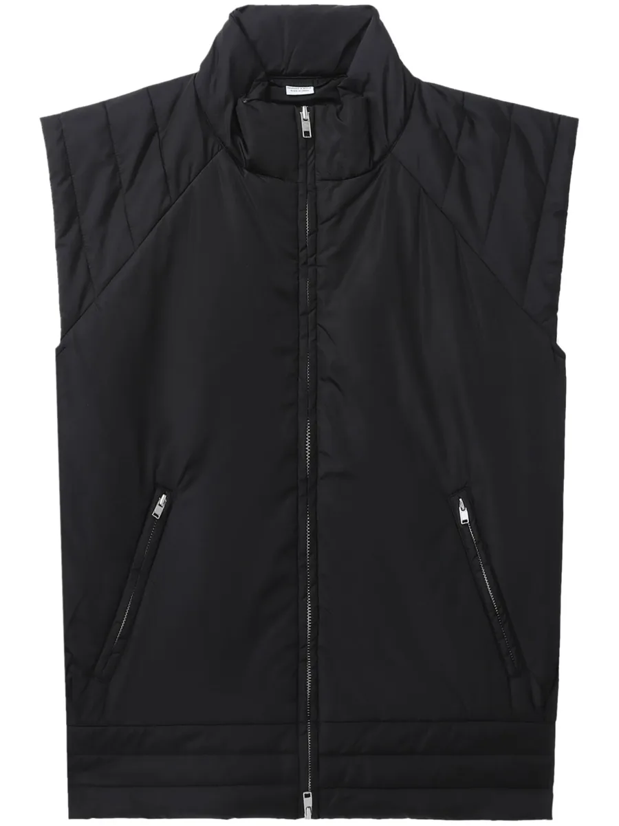 cap-sleeved zipped gilet 1