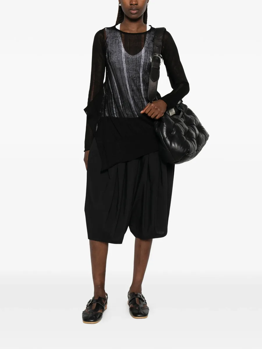 asymmetric-hem sweater 4