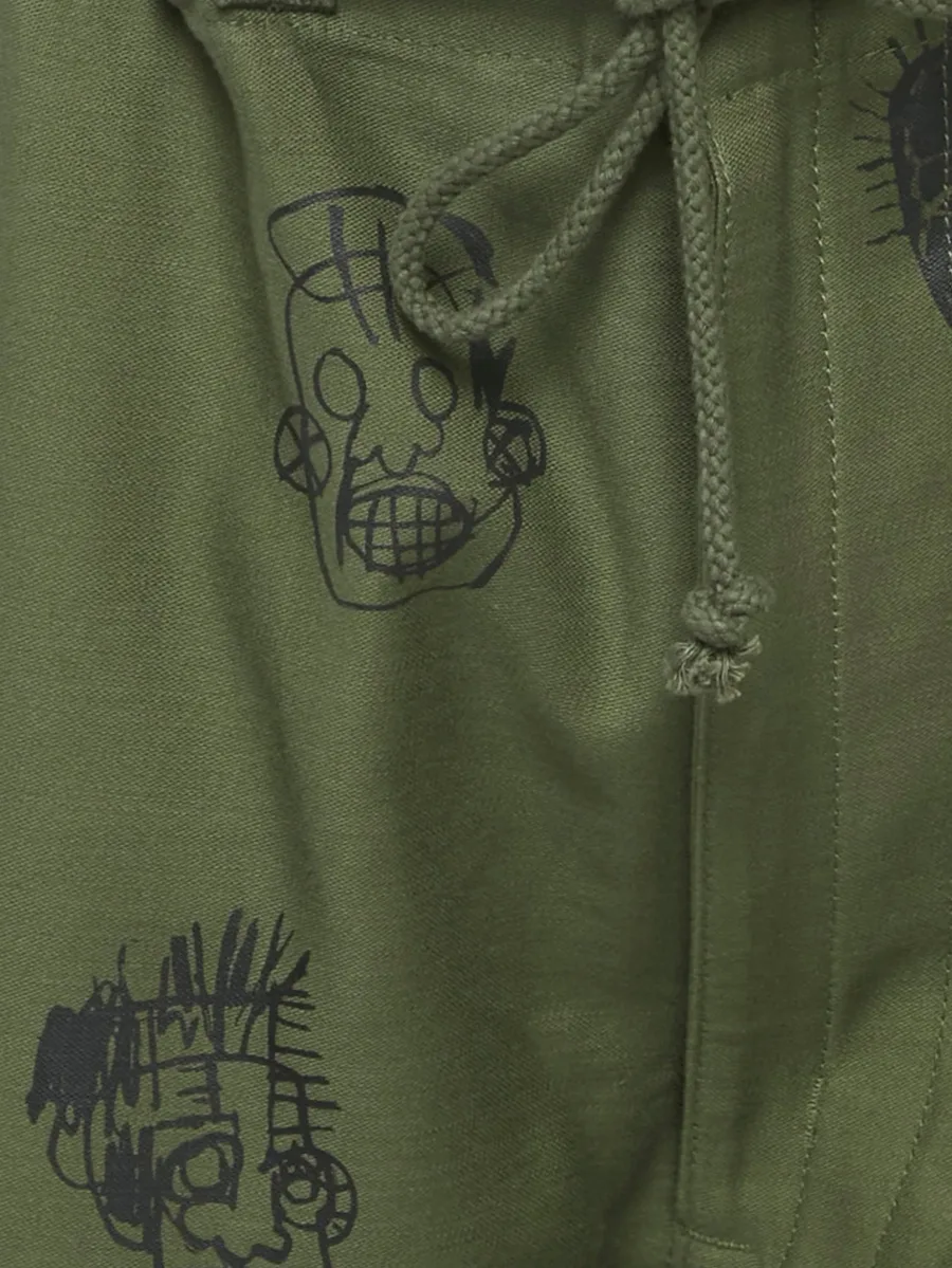 укороченный комбинезон с принтом Jean-Michel Basquiat 3