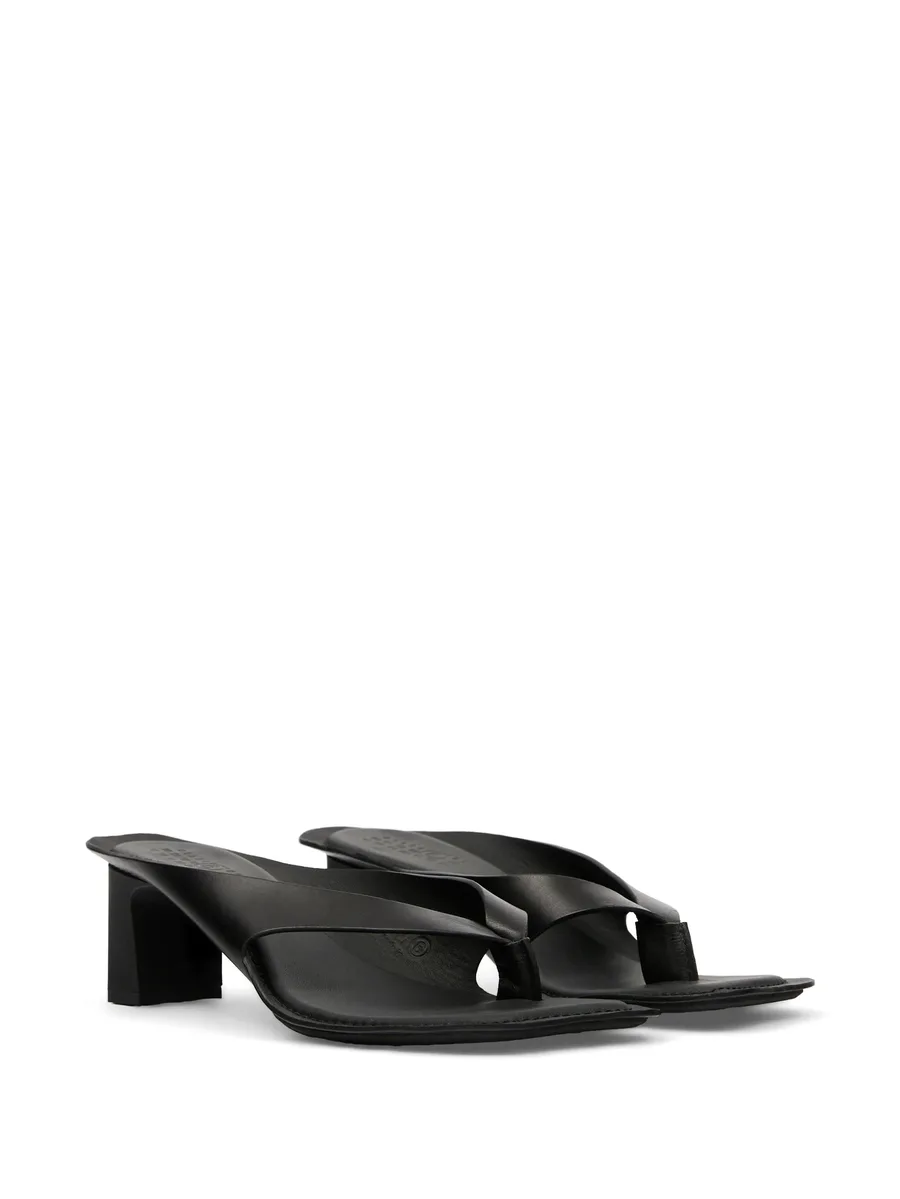 Anatomic leather flip-flop mules 4